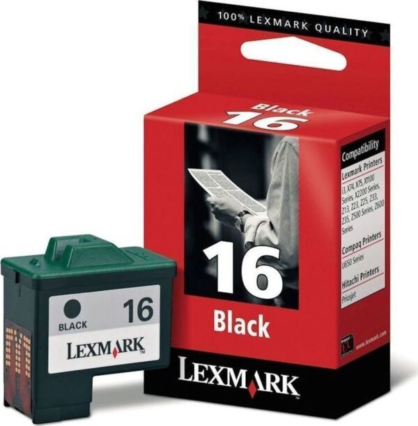 Original Μελάνι / Ink Lexmark No16XL/17XL Black