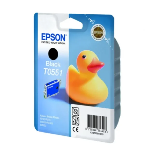 Γνήσιο _ Original Μελάνι _ Ink Epson T0551 Black